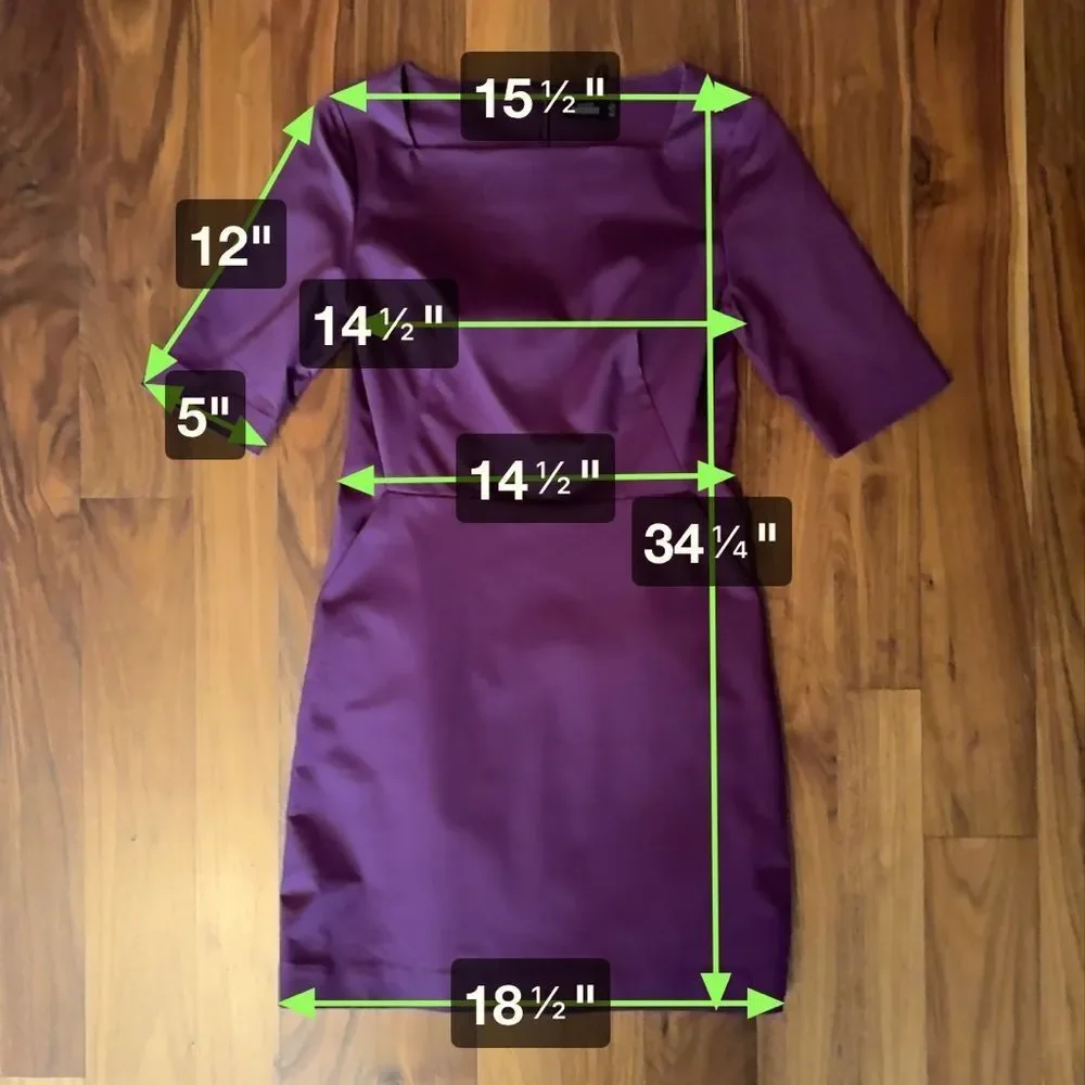 Kate Spade Saturday Shift Midi Dress sz 4 Purple